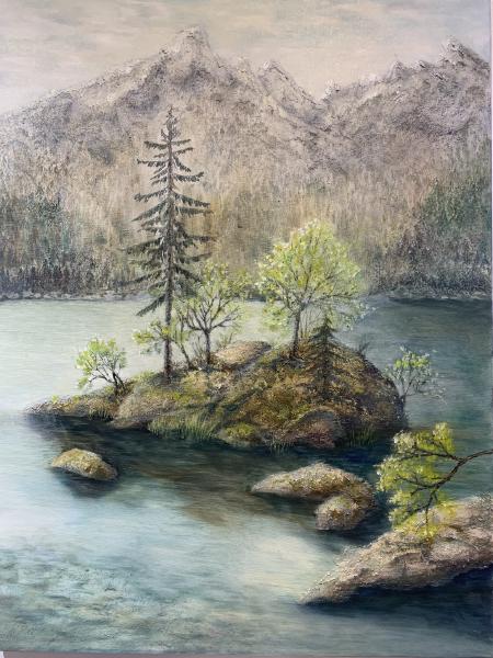 Bergsee, 2023

Acryl auf Leinwand, gespachtelt
60 x 80 cm
